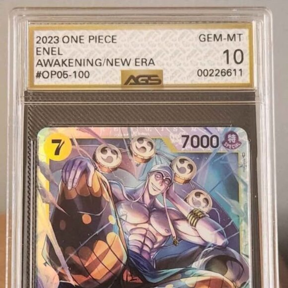 2023 One Piece Awakening of the New Era Enel Foil #100 AGS 10 Gem Mint - Picture 1 of 2